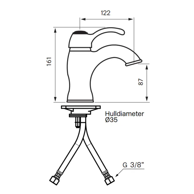 Hovedbilde Tapwell FA071 servantbatteri