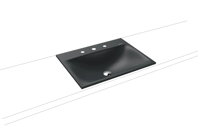 Hovedbilde Kaldewei SILENIO Nedfelt Servant Mod 3037 60x46 cm, Cool Grey 90, 3 ...