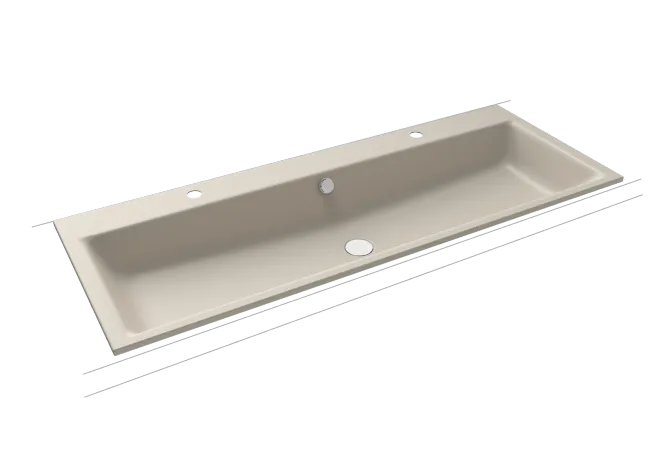 Hovedbilde Kaldewei PURO Mod 3169-D Dobbel Nedfelt Servant, 120x46 cm, Warm Grey ...