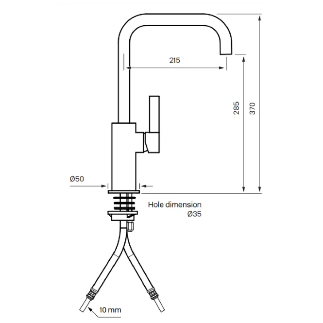 Hovedbilde Tapwell ARM580 kjøkkenbatteri