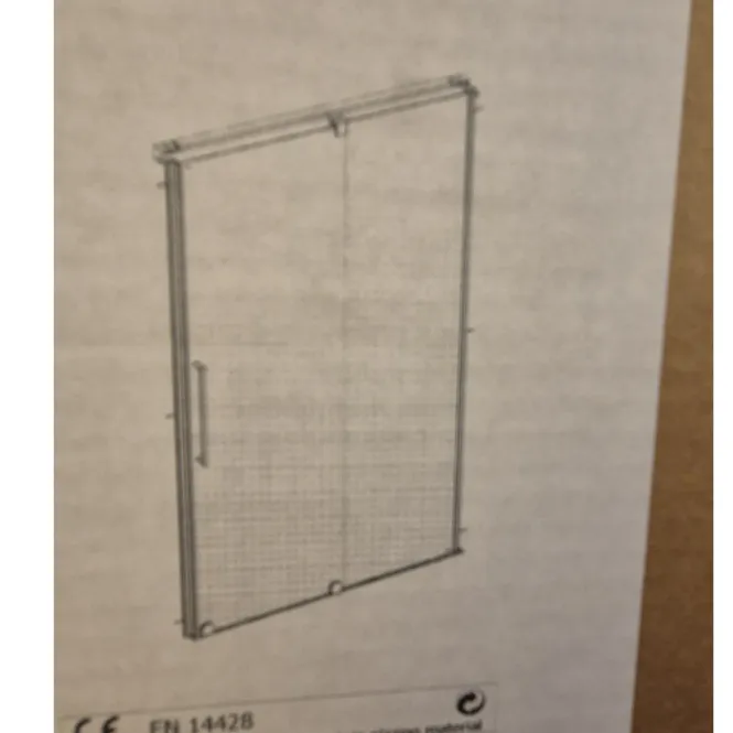 Hovedbilde OUTLET: Provex Skyvedør For Dusjnisje 115-120 cm Klart/Krom