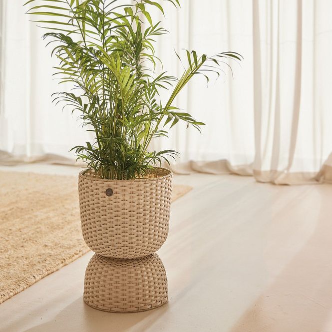 Hovedbilde Handed By Planter diabolo kurv Champagne mellomstor