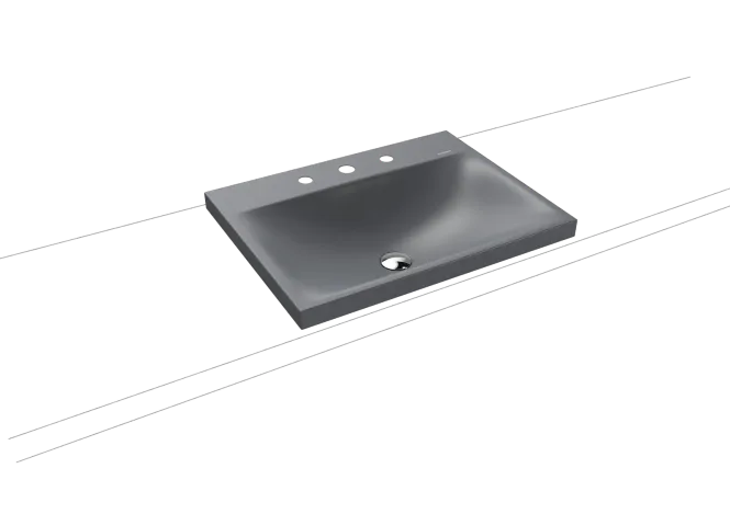 Hovedbilde Kaldewei SILENIO Toppmontert Servant Mod 3040 60x46 cm, Cool Grey 70, ...