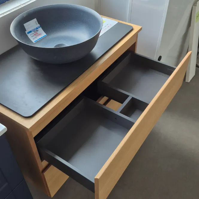 Hovedbilde OUTLET: Quadro Bad Oslo 90 cm Baderomsmøbel Lys Eik - Utstilling