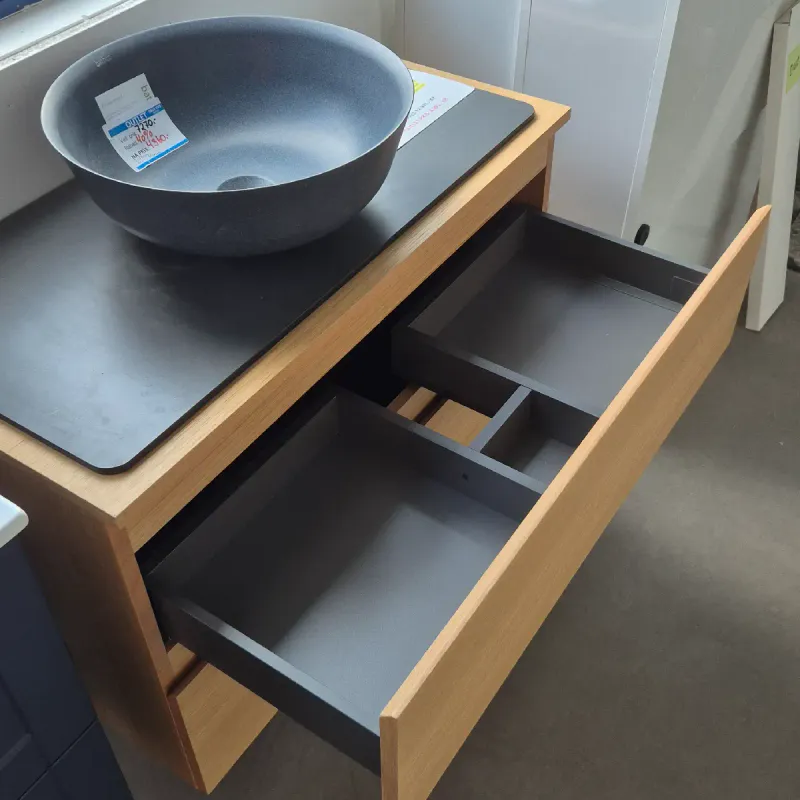 OUTLET: Quadro Bad Oslo 90 cm Baderomsmøbel Lys Eik - Utstilling