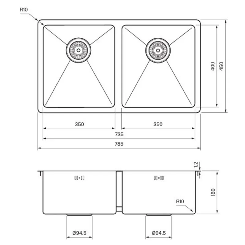 Tapwell TA4040 kjøkkenkum 