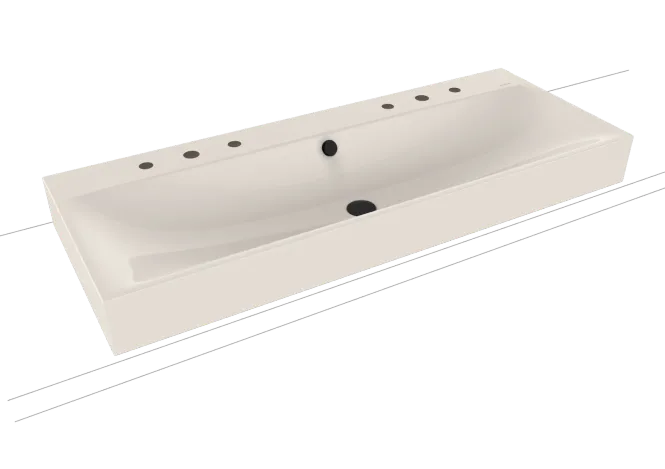 Hovedbilde Kaldewei SILENIO Toppmontert Servant Mod 3049 120x46 cm, Pergamon, 2 ...