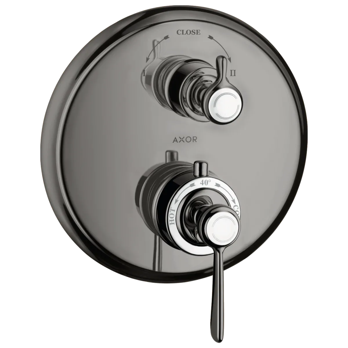 Axor Montreux Innebygd Termostatmodul med vingegrep og avsperring/vender - 2 uttak