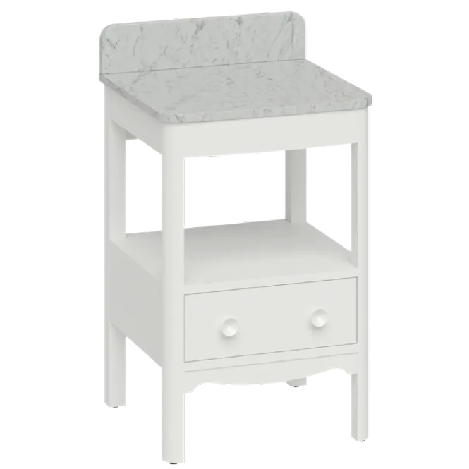 Hovedbilde Burlington Guild Servantskap 52 cm med Carrara Benkeplate