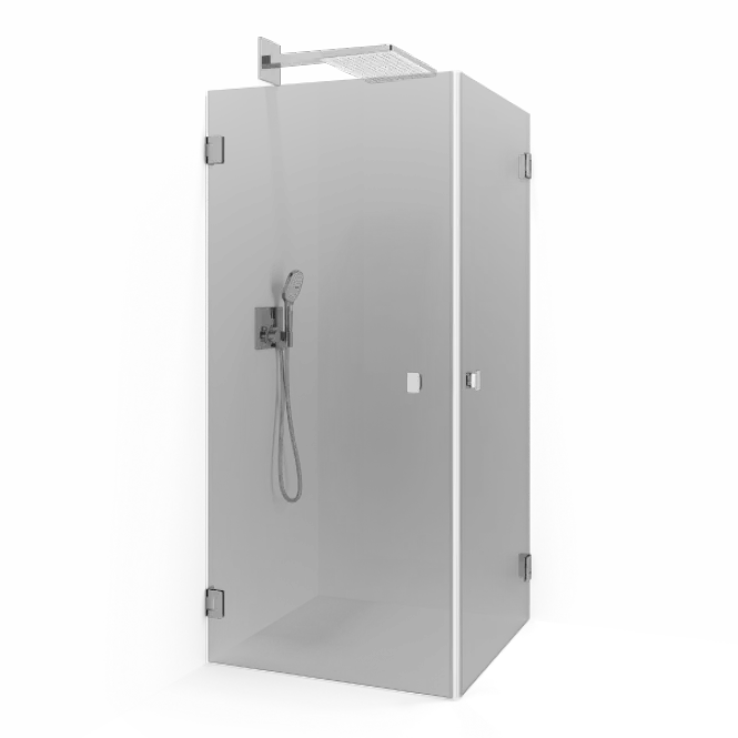 Hovedbilde Macro Grace Rett dusjhjørne - Tonet glass