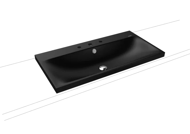 Hovedbilde Kaldewei SILENIO Toppmontert Servant Mod 3041 90x46 cm, Black Matt ...