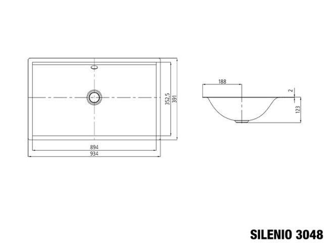 Hovedbilde Kaldewei SILENIO Underlimt Servant Mod 3048 93.4x39.1 cm, Alpine ...