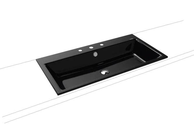 Hovedbilde Kaldewei PURO Mod 3152 Nedfelt Servant, 90x46 cm, Black, 3 kranhull, ...