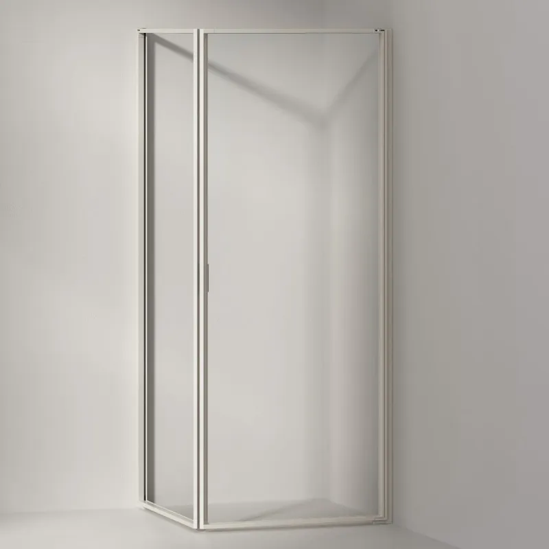 INR Edge 12 Dusjhjørne – Stone – 90x90 cm
