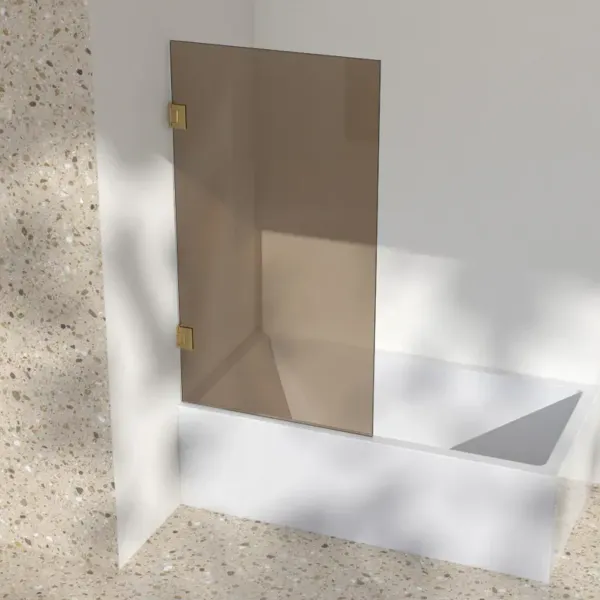 Hovedbilde Scala Bad Silvano Badekarvegg 80x145 cm - Bronse glass