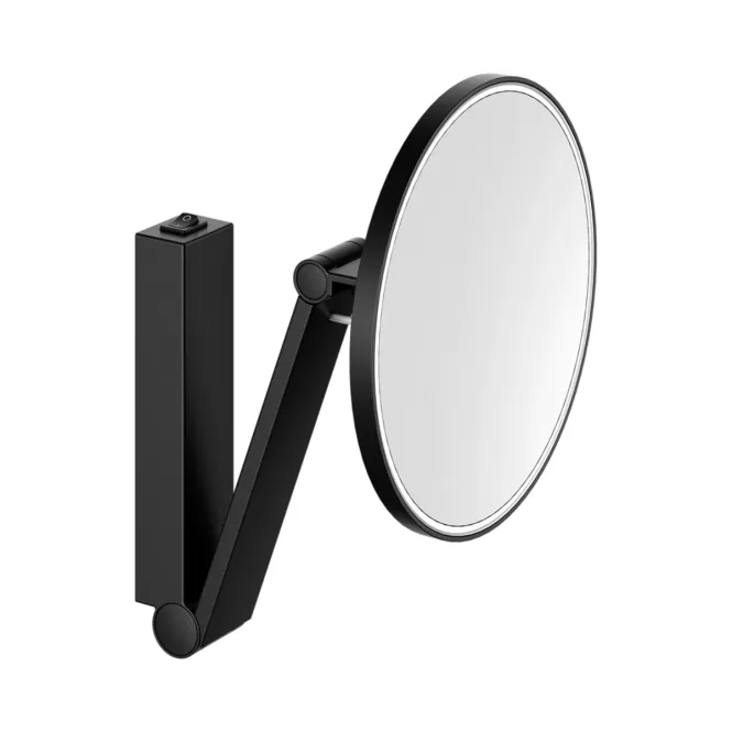 Hovedbilde Keuco Ilook_move rundt Sminkespeil med 5x forstørrelse og lys