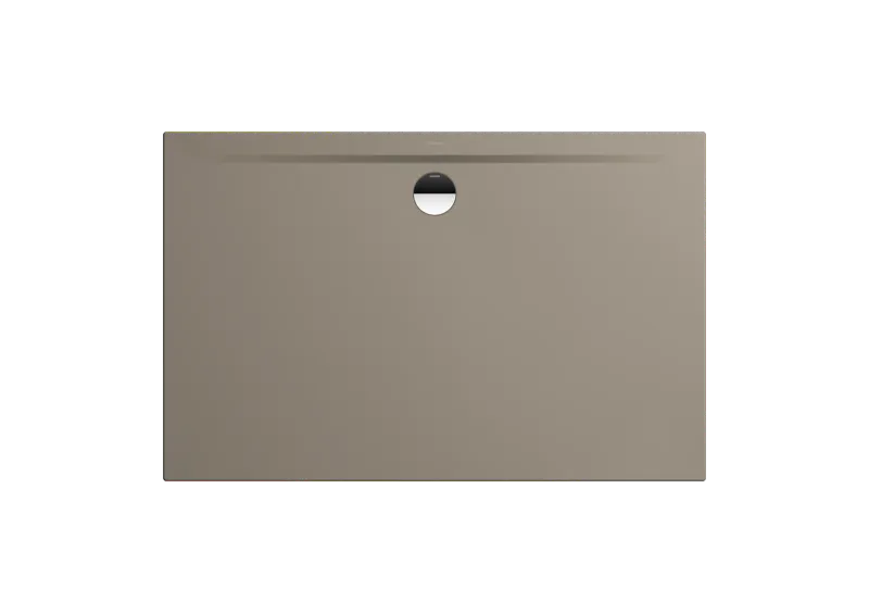 Kaldewei SUPERPLAN ZERO Mod 1576-5 Dusjkar 80x140 cm, Warm Grey 60, Secure Plus, med ekstra lav støtte