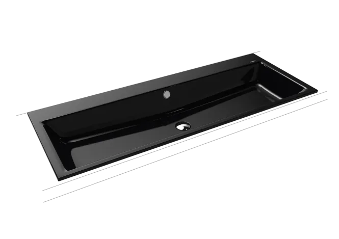 Hovedbilde Kaldewei PURO Mod 3169 Nedfelt Servant, 120x46 cm, Black, 0 kranhull, ...