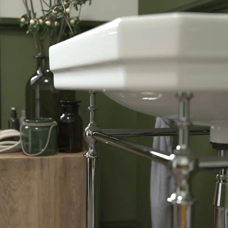 Burlington Edwardian servant 80x51 cm inkl.rørstativ i krom