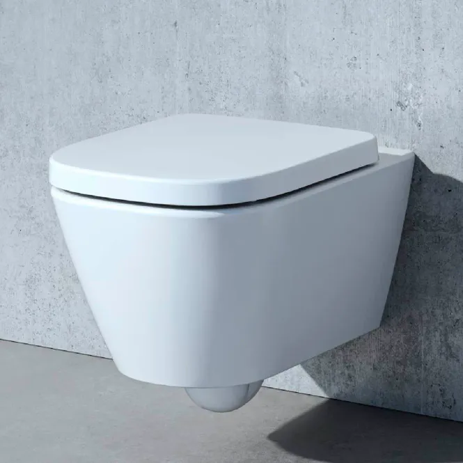 Hovedbilde Laufen Meda Vegghengt Toalett 54 cm med Silent Flush - Matt hvit