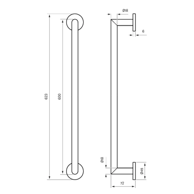 Hovedbilde Tapwell TA212 håndklestang