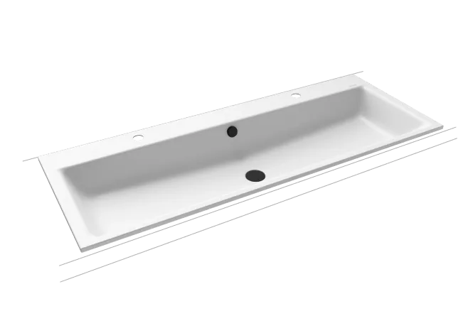 Hovedbilde Kaldewei PURO Mod 3169-D Dobbel Nedfelt Servant, 120x46 cm, Alpine ...