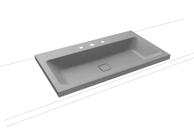 Hovedbilde Kaldewei CONO Mod 3084 Toppmontert Servant, 90x50 cm, Cool Grey 30, 3 ...