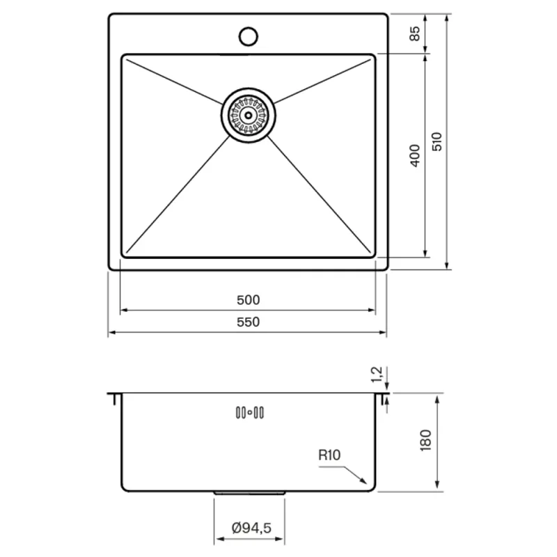 Tapwell TA5540 kjøkkenkum