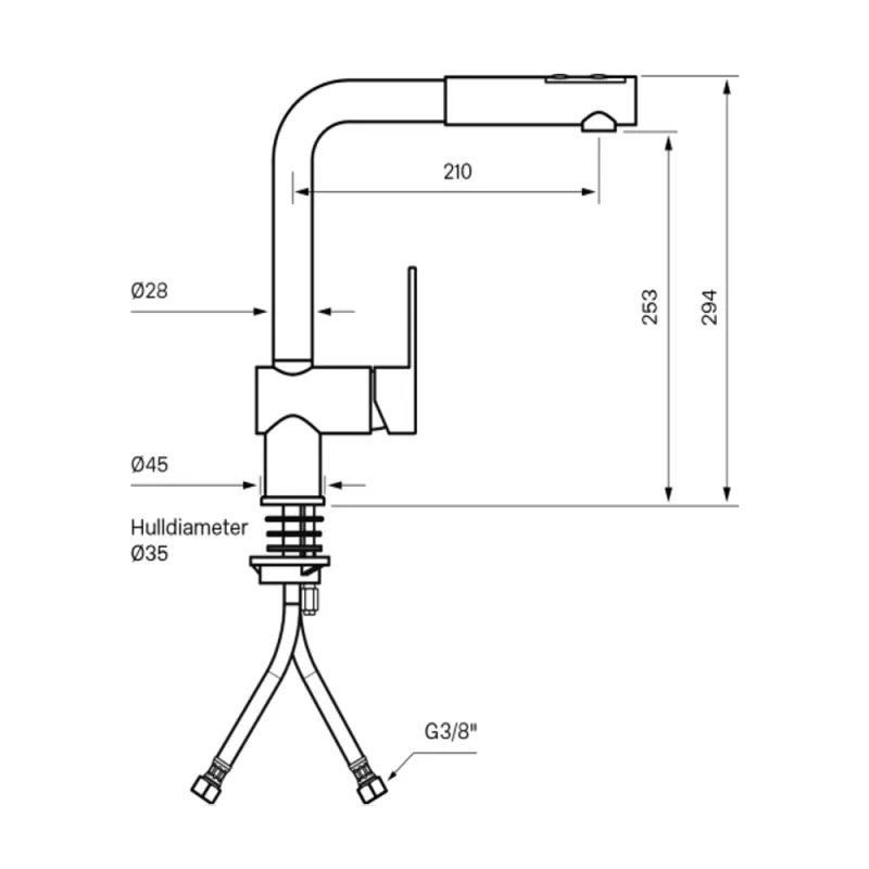 Tapwell RIN285 kjøkkenbatteri