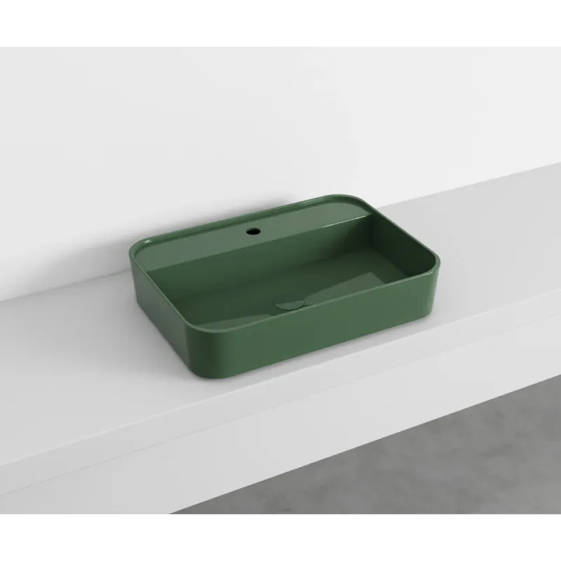 Cielo Shui Comfort rektangulær servant 60x43 cm vegg/topp