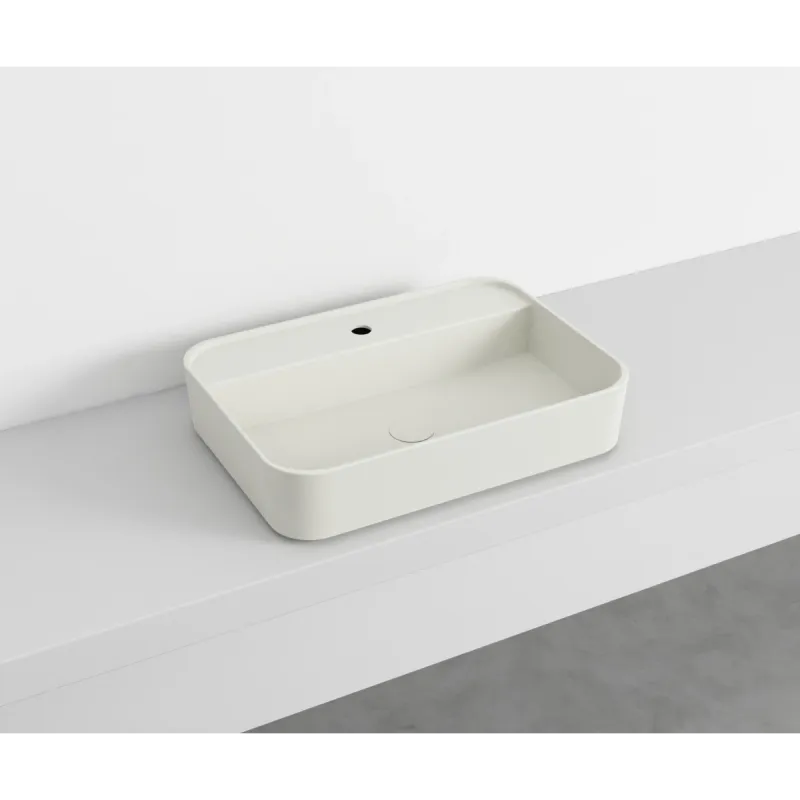 Cielo Shui Comfort rektangulær servant 60x43 cm vegg/topp