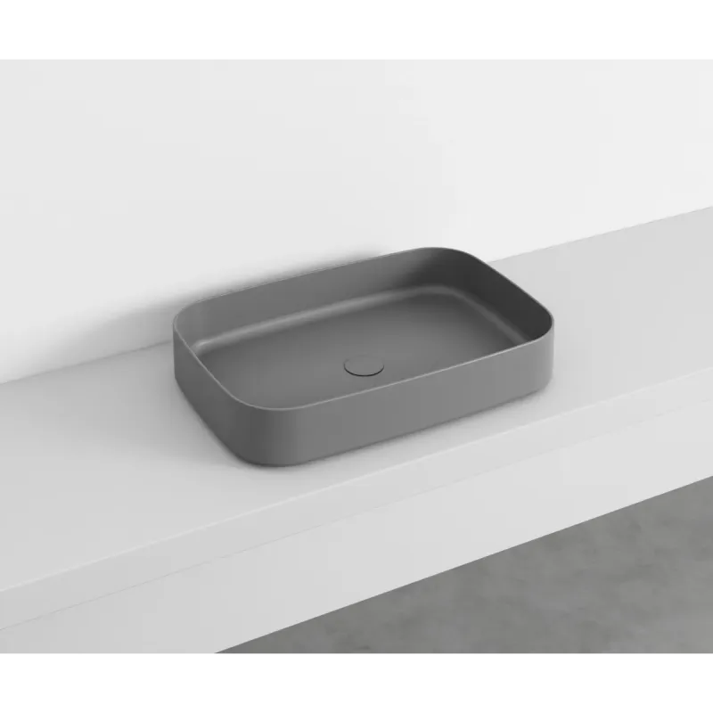 Cielo Shui Comfort rektangulær servant 60x40 cm toppmontering