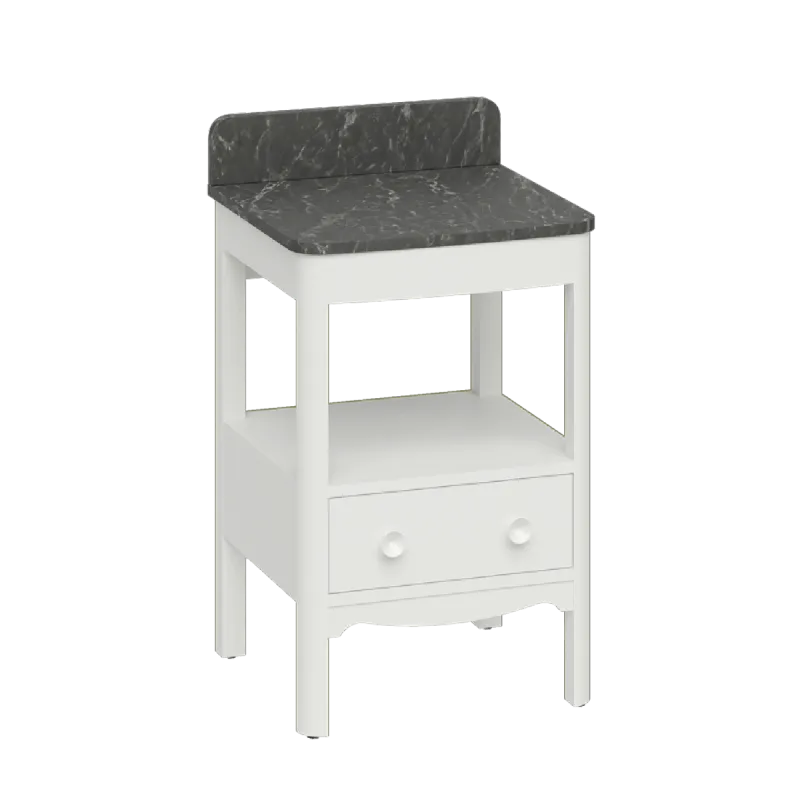 Burlington Guild Servantskap 52 cm med Marquina Benkeplate