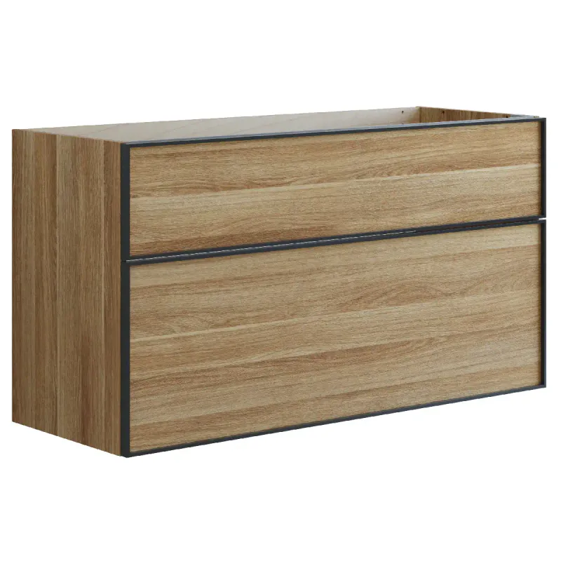 Dansani Inzo Urban Servantskap 120x44 cm med sort ramme for enkel servant