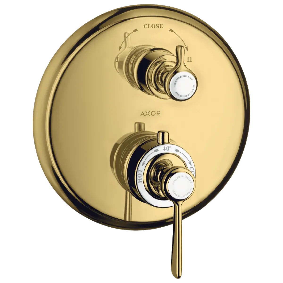 Axor Montreux Innebygd Termostatmodul med vingegrep og avsperring/vender - 2 uttak