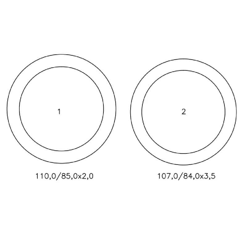 Heidenreich Gummi/Skum-Pakningssett for kjøkkenkum