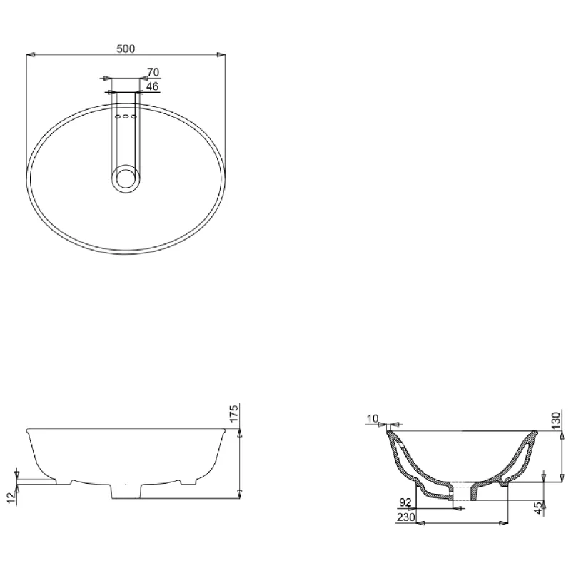 Burlington Guild Toppmontert Servant 50x38 cm