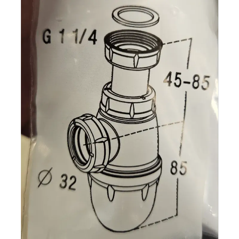 Heidenreich Flaskevannlås 1 1/4