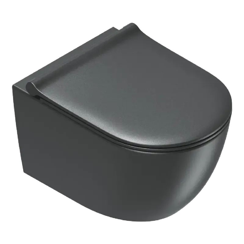 Catalano Sfera Vegghengt Toalett Silentech 50 cm  - Matt sort
