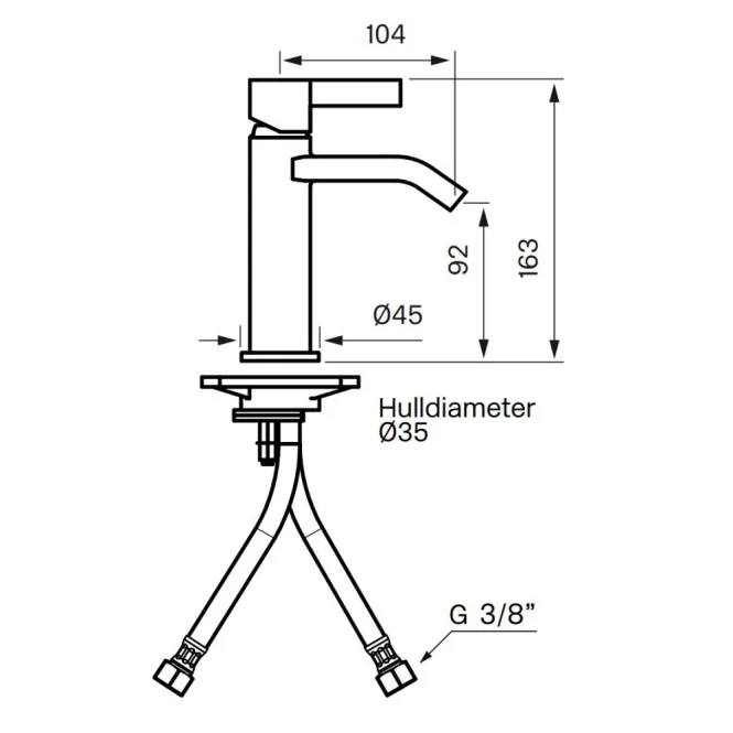 Hovedbilde Tapwell ARM071 Servantbatteri