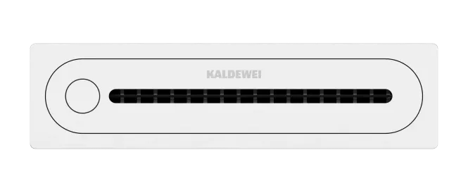 Hovedbilde Kaldewei FLOWPOINT ZERO Mod 2410 Designslukrist, 23.3x6 cm, Alpine ...