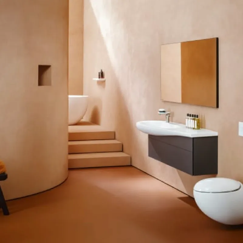 Laufen ILBAGNOALESSI Vegghengt Servant 90x50 cm med hylle til venstre