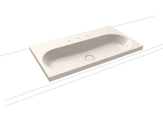 Hovedbilde Kaldewei CENTRO Mod 3056 Toppmontert Servant, 90x50 cm, Pergamon, 3 ...
