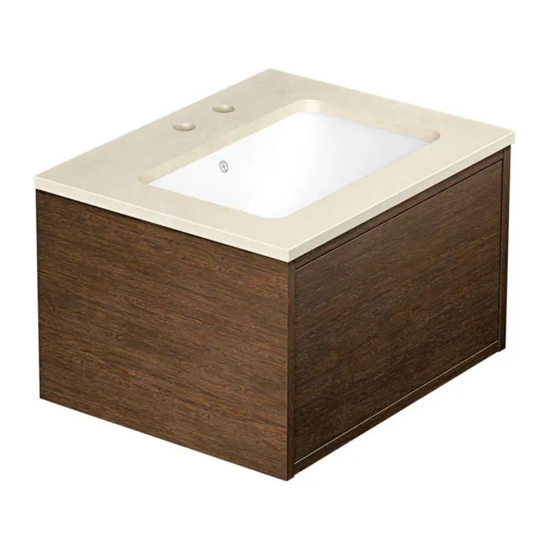 Gustavsberg Ducentic Servantskap 60 cm med Beige Royal Benkeplate og Underlimt Servant